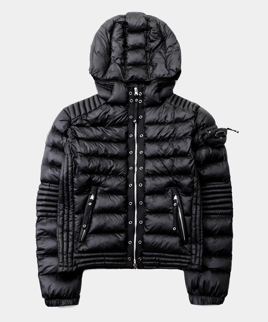 Badblood Viper 31-2 Midweight Biker Hooded Puffer - Black