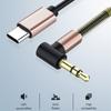 Аудио удлинительный кабель Type-C до 3,5 мм, аудио Aux кабель для Huawei, автомобильный провод для наушников, динамика, разъем 3,5, Aux USB C, адаптерный шнур