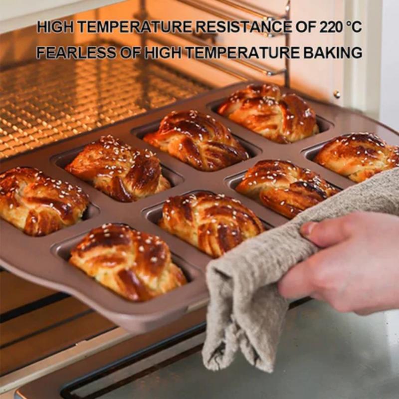 1 шт. форма для выпечки на 8 ячеек, мини-формы для хлеба, форма для тостов и маффинов с антипригарным покрытием, форма для выпечки в духовке, форма для кексов, инструменты для выпечки для домашнего использования