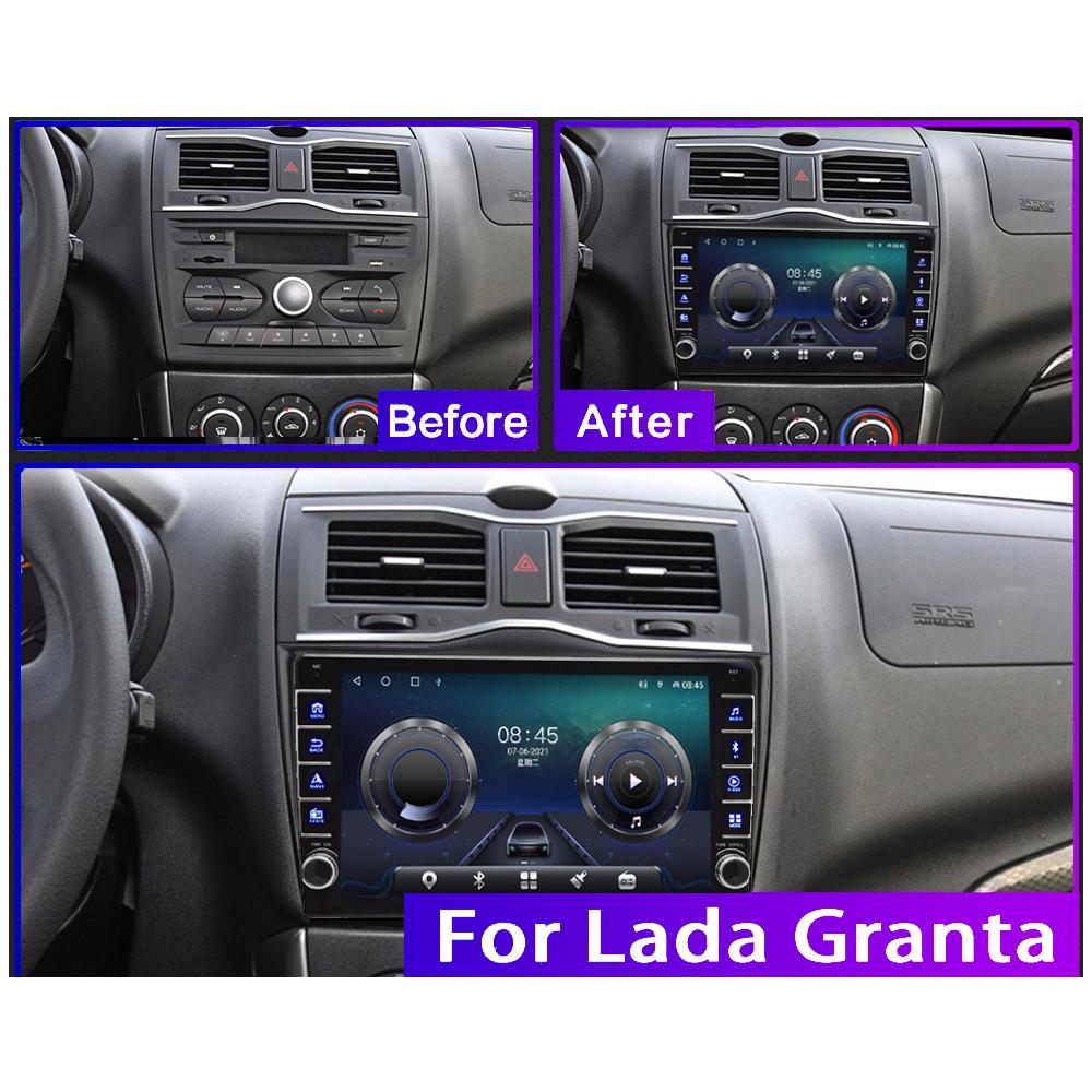 Для LADA BA3 Granta Cross 2018 2019 с кнопочной ручкой Android автомобильный радиоприемник мультимедийный плеер навигация стерео GPS 2 din 1 + 16 ГБ