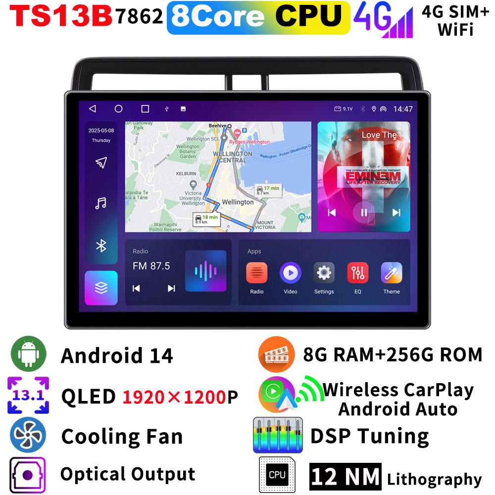 QLED 2K Screen 8G+256G Android 14 Car Multimedia GPS Radio Head Unit For Toyota Rush Daihatsu Terios 2017-2023 Bluetooth CarPlay LPTWX1