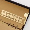 Brass Ruler Bookmark Hollow Metal Bookmark Stationery Number Letter Bookmark  Page Marker