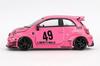 MINI GT Abarth 595 x Abas Works Pink Finished product 1/64 LB-WORKS (Left-hand drive) MGT00851-L