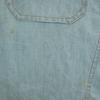 70s 80s Vintage Chambray Shirt Jacket Ice Blue Men's Used