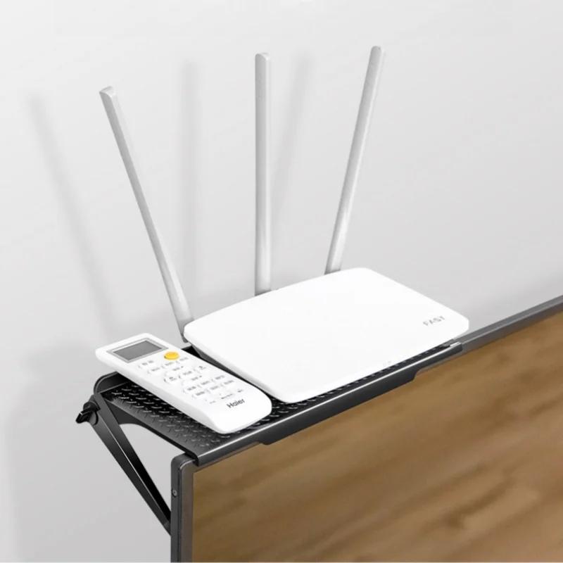 Регулируемая верхняя полка для экрана телевизора, не требующая сверления, компьютерный монитор, настольная подставка для дисплея, держатель для хранения, органайзер для домашнего офиса