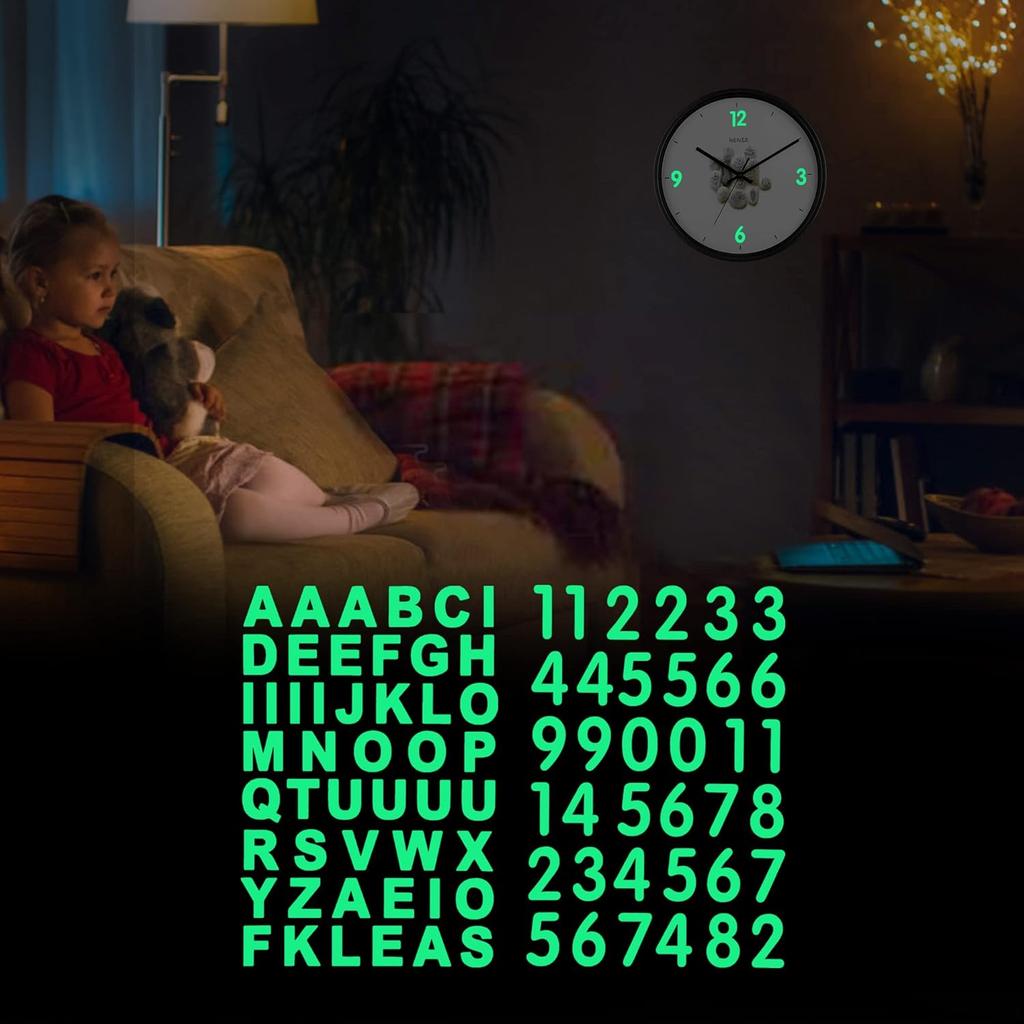 TOMALL 84 шт. Светящиеся в темноте алфавитно-цифровые светящиеся наклейки Набор букв алфавита и цифр Ночная безопасность Светящиеся наклейки Аксессуары DIY для почтового ящика