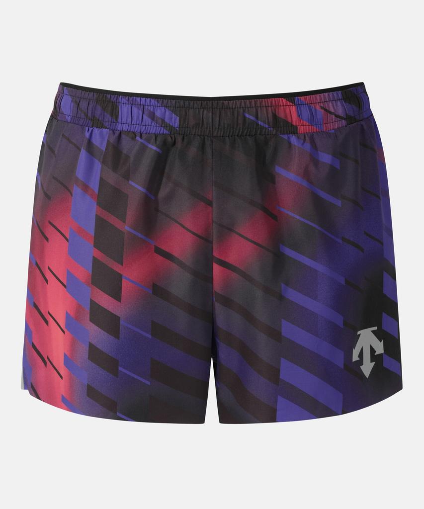 DESCENTE Running Delta Pro Brief Lined Shorts (Men'S 2.5 Inch / Women'S 2 Inch) Red Pattern Sr123Rhp21