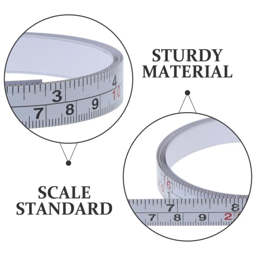 Angoily Self-Adhesive Tape Measure, 78 Inches (200cm), Meets Official English Standards, Self-Adhesive, Clear Graduations, for Measuring