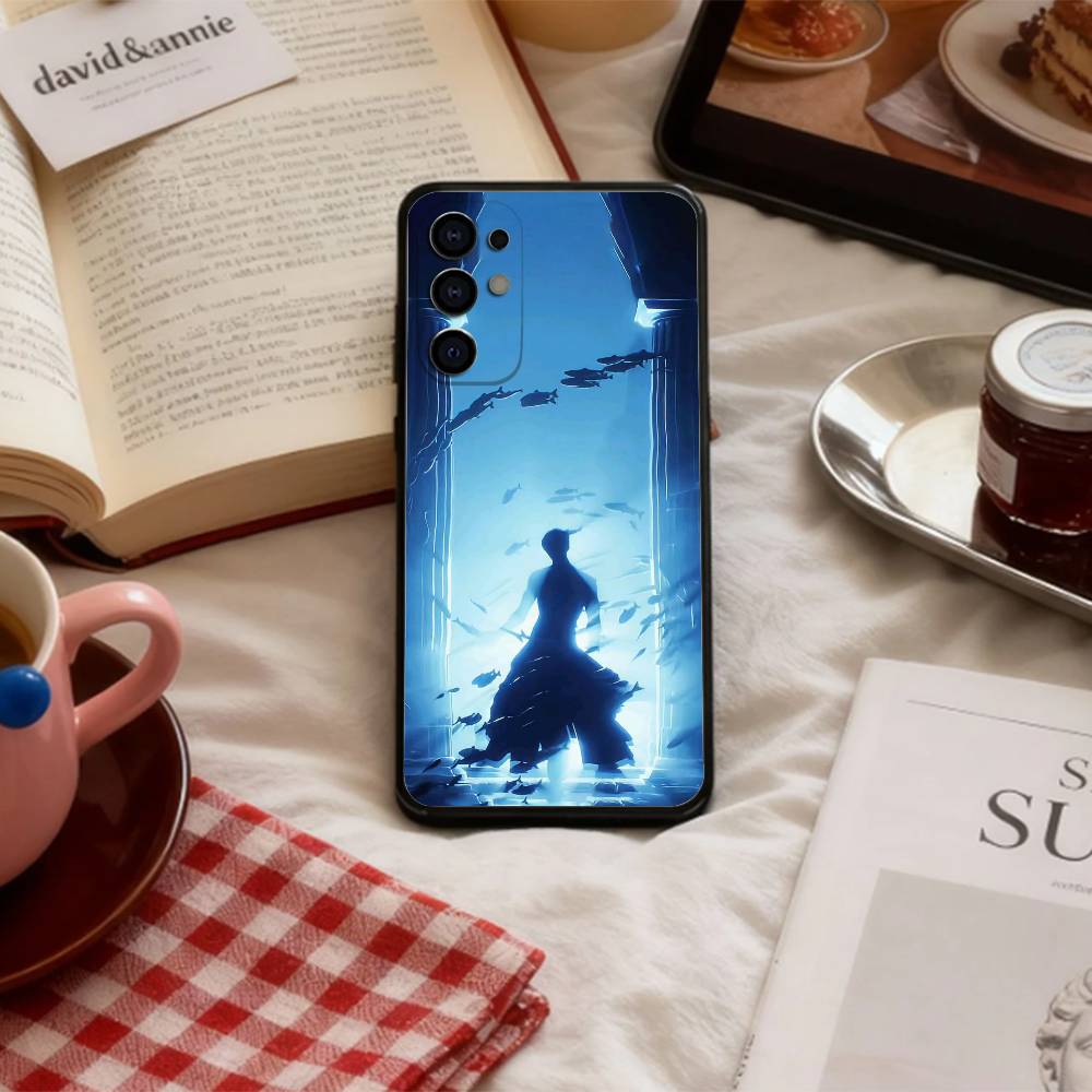 Merman R-Rafayel Love and Deepspace Phone Case For Samsung S 25,24,23,22,30,21,10,9,Ultra,Plus,Lite,FE,4,5 G Soft Black Case