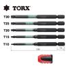 VESSEL Stepped Bit Sakisubo Torx 5 Piece Set with Screw Mag Catcher BW-33