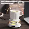 Подогреватель для кофейной кружки Регулируемая температура Подставка с подсветкой Портативный подогреватель для напитков Автоотключение Противоскользящее основание Подогреваемая подставка для кружки для офиса