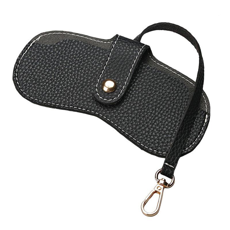 Sunglasses Storage Bag: Summer Hot-Selling, Leather Portable Hanging Bag for Sunshade and Myopia Glasses