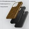 Американский ретро леопардовый принт чехол для iPhone 17 Pro матовый/глянцевый текстурный чехол для мобильного телефона Apple 12 Pro магнитная пленка чехол