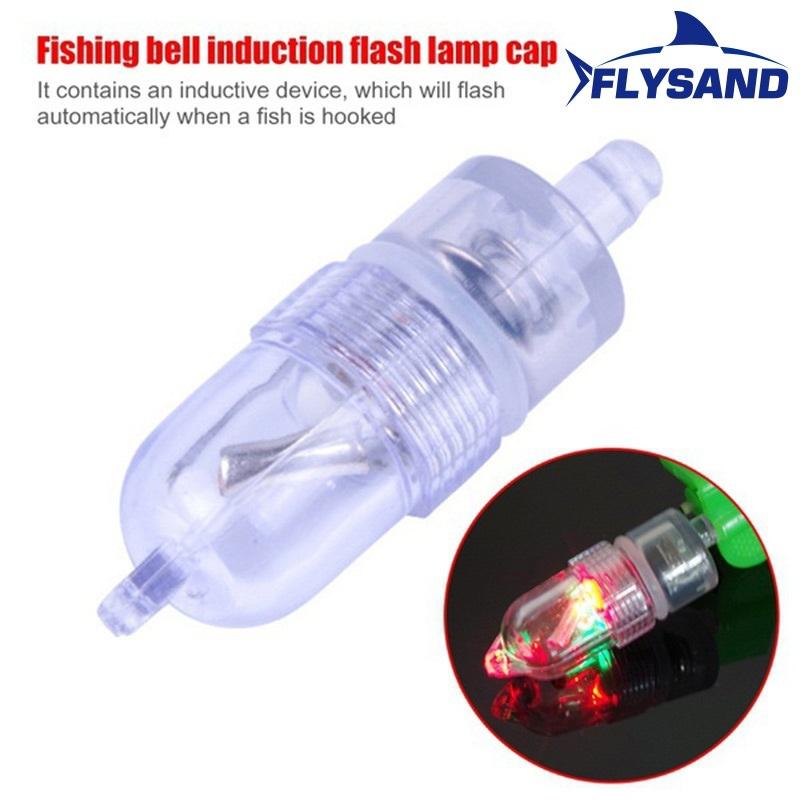 FLYSAND Fishing Bell Light Bell Fish Bell Alarm Pisces Bell Clip Alarm Night Fishing LED Red Green Light Double Alarm Bells