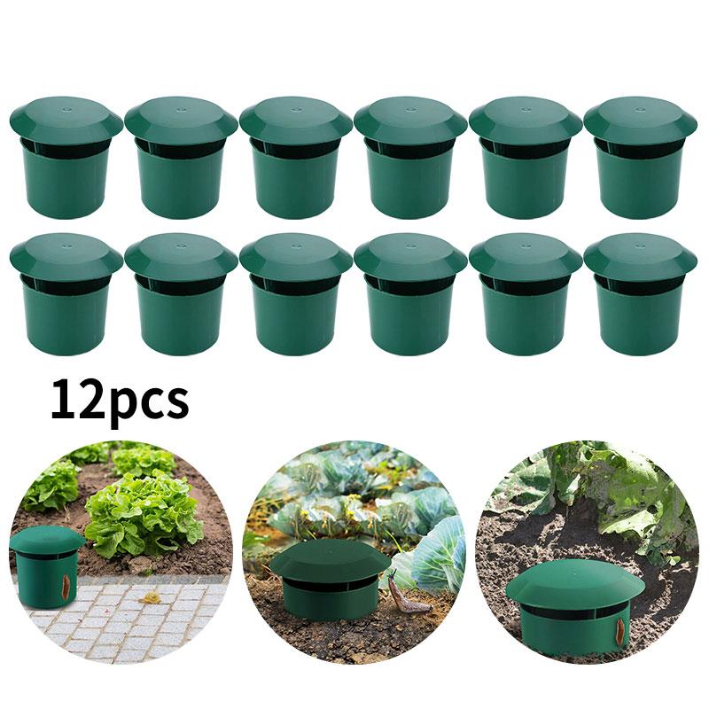 12Pcs Reusable Slug Snail Traps Repellent For Organic Grass Vegetables Gardening Tool