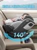 Детское сиденье heekin вращающееся, фиксированное, ISOFIX, стандарт ECE R129, подходит для детей от рождения до 12 лет, регулируемый угол наклона 360° (i-размер) старый, (серый)