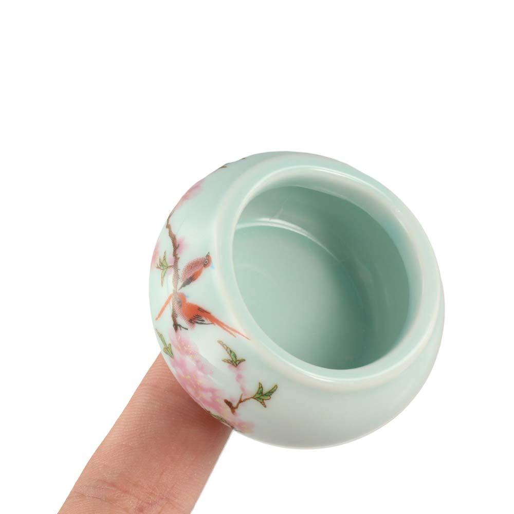 Mini Glaze Ceramic Jars Portable Pills Cans Durable Powder Ointment Cans  Men