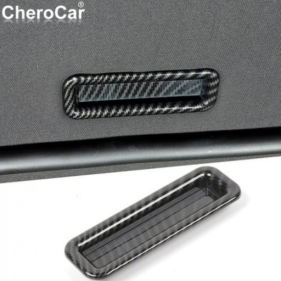 Carbon Fiber Roof Window Skylight Handle Decor Cover Trim For Chevrolet Camaro
