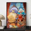 Disney 5D DIY Алмазная Живопись Украшения Скрудж Макдак Золотая Лихорадка Тема Иллюстрации Алмазная Вышивка Стразы Набор для Вышивания Крестиком Ручная Работа