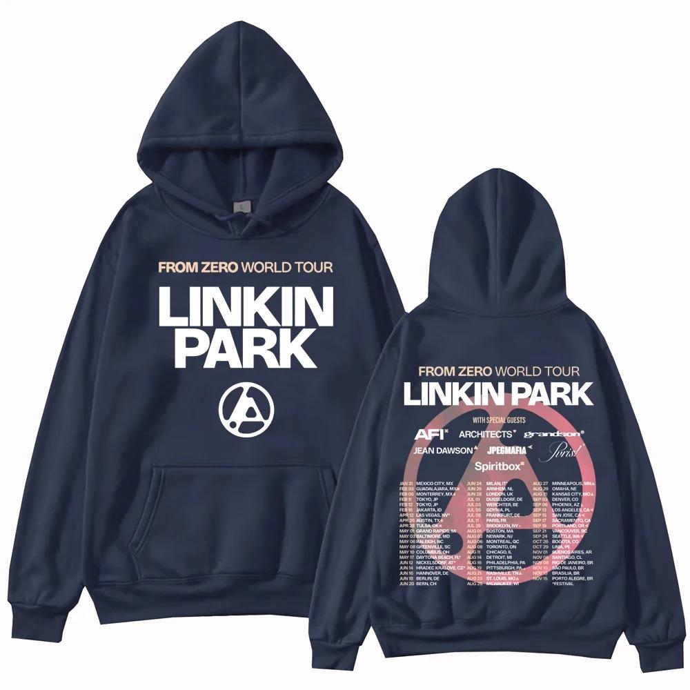 Худи Linkin Park From Zero World Tour 2025 Харадзюку Хип-хоп Пуловер Топы Толстовка Подарок Y2k Короткий рукав Классический