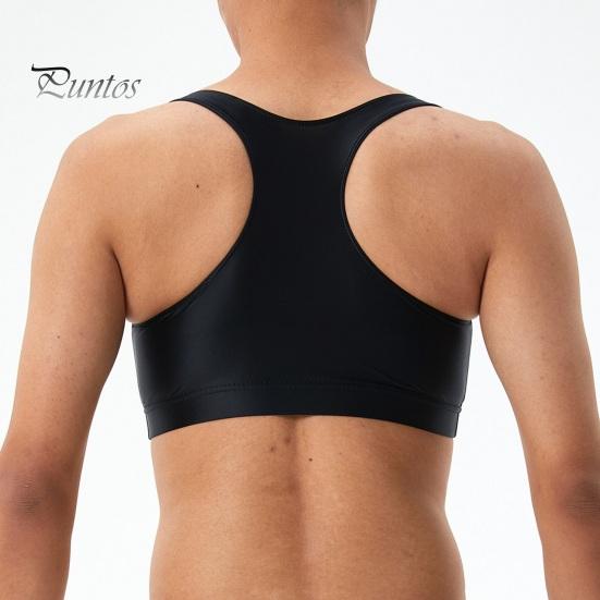 Мужской сексуальный глянцевый шелковистый жилет с круглым вырезом без рукавов, топы на бретельках, сплошной цвет, узкие топы с гладкой поверхностью