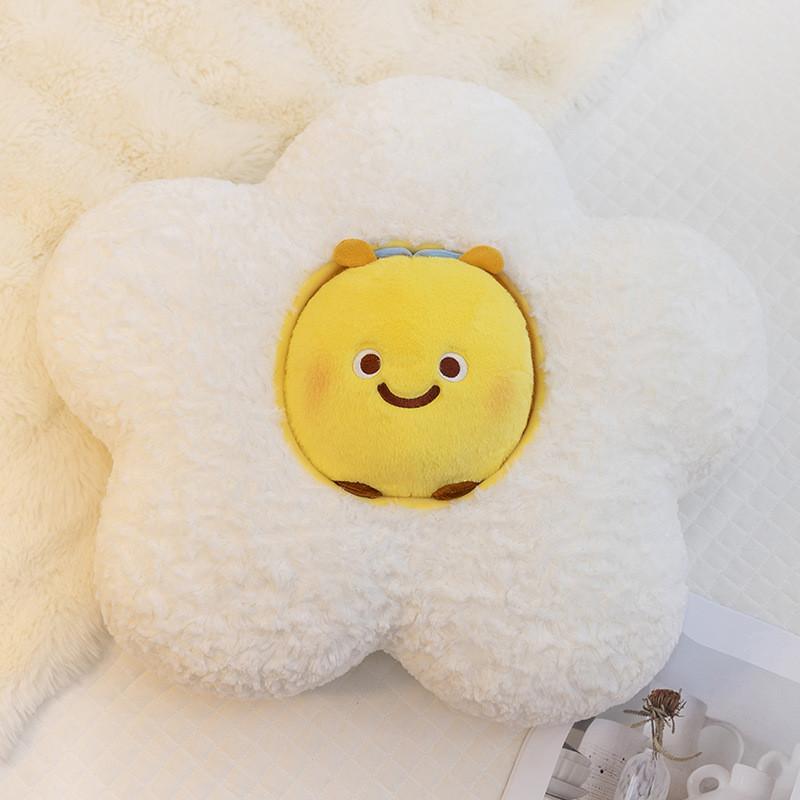 Cute Cartoon Flower Plush Toy Cushion Pillow For Giftgiving And Home Comfort