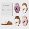 Fashion Kidmi Fashion Fuzzy Cotton Slippers For Women Indoor Non-slip Faux Fur Collar Fluffy Slides Winter Soft Cozy Plush House Shoes