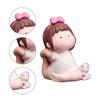 Yoga Girl Figurine Cartoon Lovely Cute Fashionable Decoration Yoga Pose Girl Ornament for Car