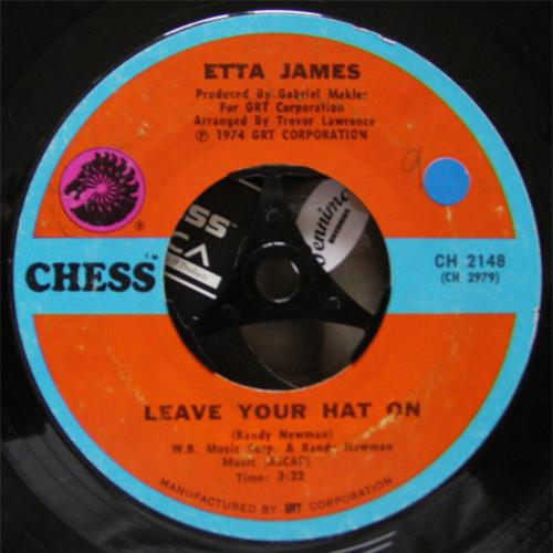 7-дюймовая пластинка ETTA JAMES - Leave Your Hat On CH2148 Chess 1974 США Soul/Funk Б/у