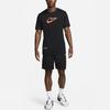 Nike T Shirts Men's Black Crew Neck Moderate Straight Fit FV8412-010