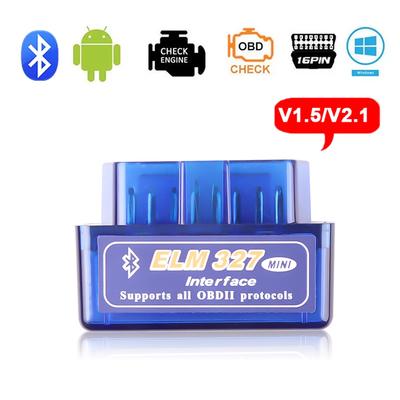 Мини ELM327 V1.5 V2.1 OBD 2 Bluetooth Автомобильные Диагностические Инструменты Для Android Сканер Кодов Поддержка Smart Scan Tool ODB2 Сканер Инструмент
