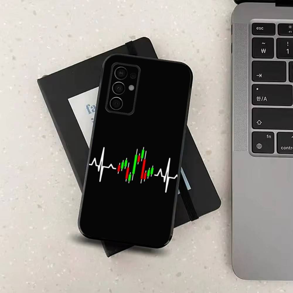 Торговля intraday Трейдер Трейдер Чехол для Samsung Galaxy A73,52,71,53,32,72,41,J7,22,Note,31,8,9,Мягкий Черный Силиконовый Чехол