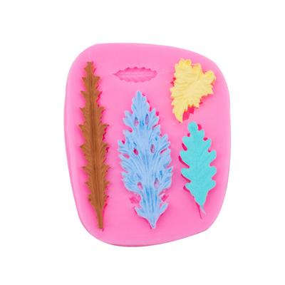 Декоративная классическая коллекция листьев, силиконовая форма для помадки, торта, шоколадная форма