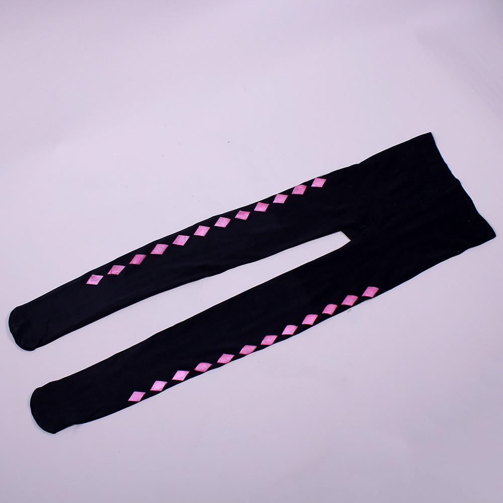Puella Magi Madoka Magica Akemi Homura Cosplay Leggings With Knit Fabric For Daily Wear