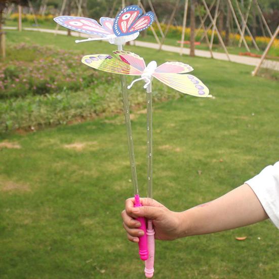 Светящиеся Бабочки Палочка Светящаяся в Темноте 3 Режима Регулируемая Ручная Высокая Яркость Работа от Батареек Цветная Светящаяся Палочка Животное Мигающая Игрушка