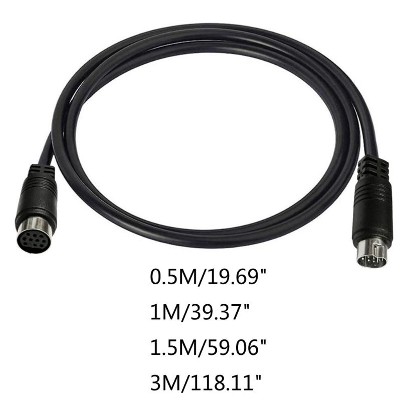 3/1.5/1/0.5м S-video Кабель Папа-Мама 10-контактный Mini DIN Компьютерный Разъем ТВ Кабель Для Проектора Видеомагнитофона DVD Никелированный