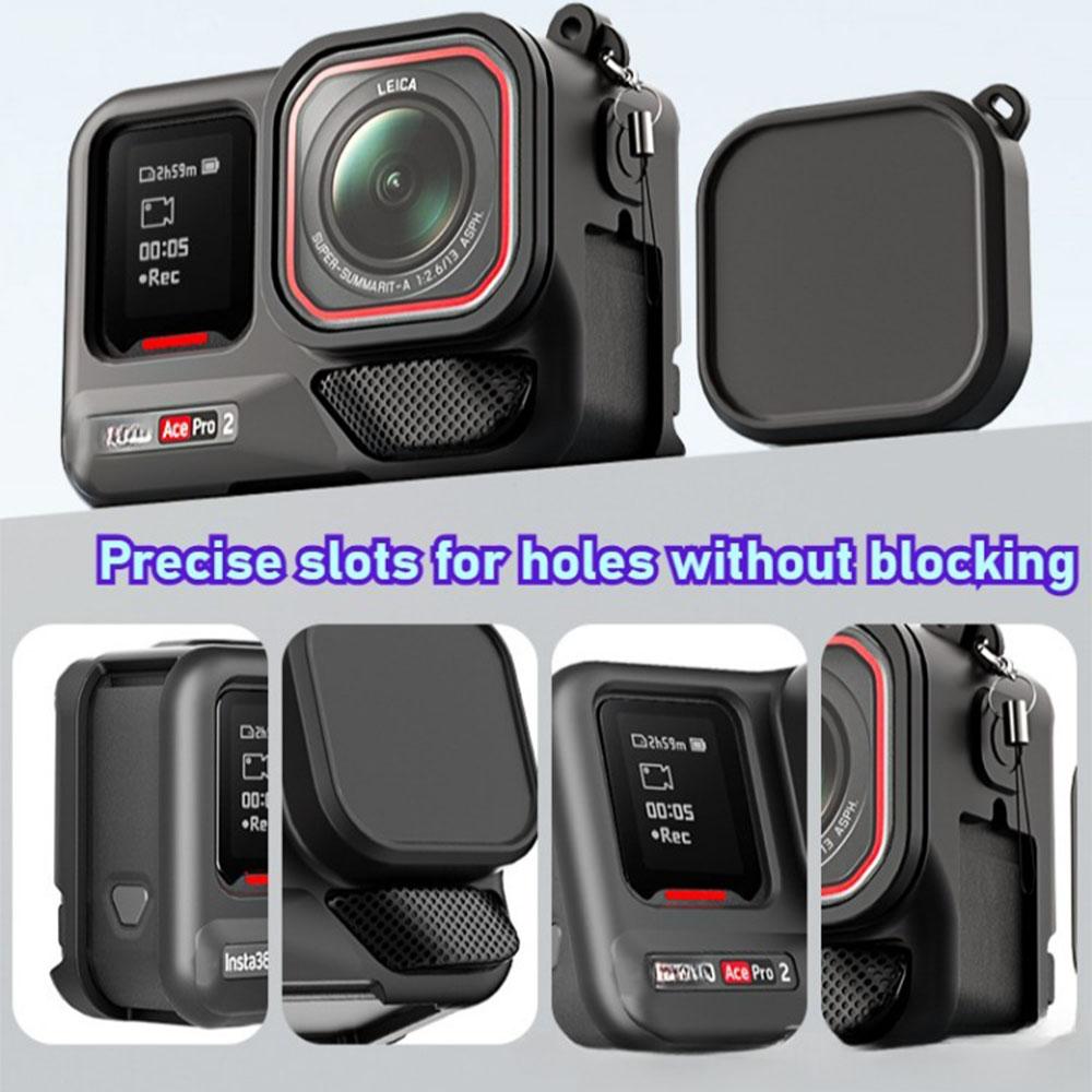 Для Insta360 Ace Pro 2 силиконовый защитный чехол корпус силиконовый чехол крышка объектива для Insta360 Ace Pro2 экшн-аксессуар