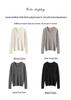 Women's Slim Fit U-Neck Cashmere Sweater - Versatile Solid Color Knitwear for Autumn and Winter