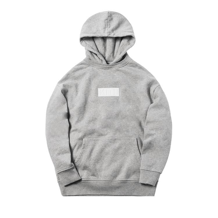 Kith Classic Logo Williams II Hoodie Heather Grey Men Tops KH2236-103