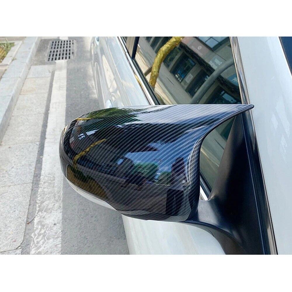 Для Toyota Mark X Reiz 2010-2017 крышка бокового зеркала заднего вида, крышка крыла, внешняя дверь, чехол заднего вида, отделка из углеродного волокна, черный цвет