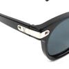 Great LOUIS VUITTON sunglasses LV Signature Square Round Black Silver Z1963U Used