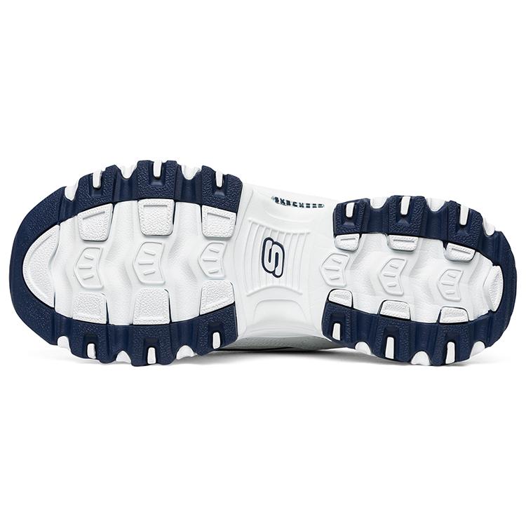 Skechers D'Lites 1.0 Увеличивающие рост Низкие Кроссовки на массивной подошве Женские Бело-синие 99999863-WNV