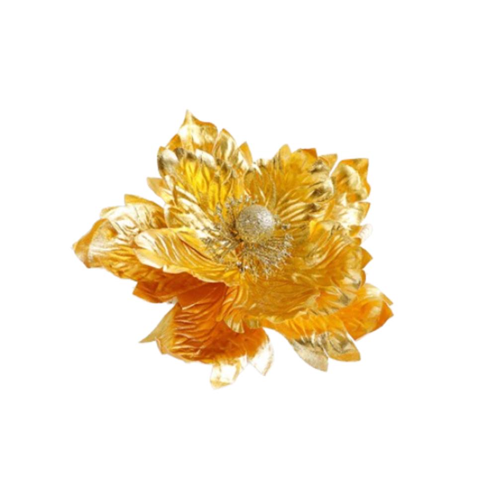 Sequins Artificial Poinsettia Flower Simulation Christmas Tree Ornaments New Year Decor Gifts