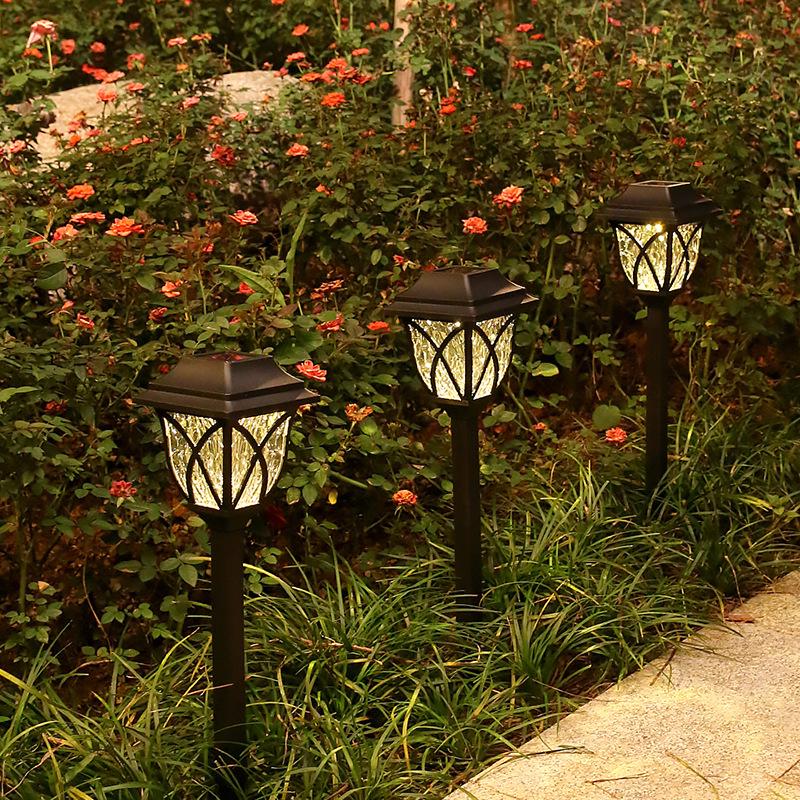 Waterproof Solar Courtyard Lawn Light with Ground Insert for Outdoor Yard and Garden Decoration