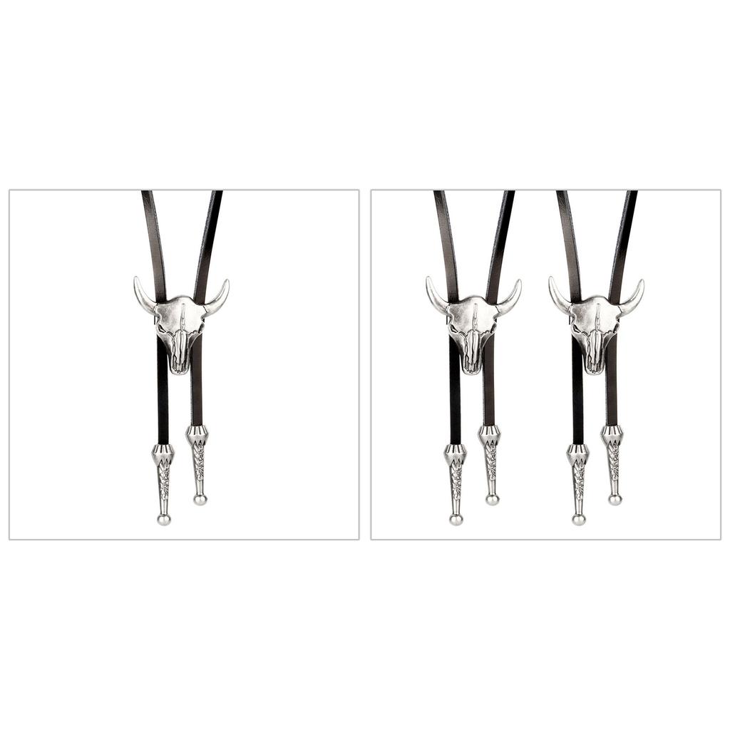 Винтажный западный ковбойский галстук-боло с головой коровы, галстук, панк-ожерелье, аксессуар для костюма, американский галстук-боло, западный