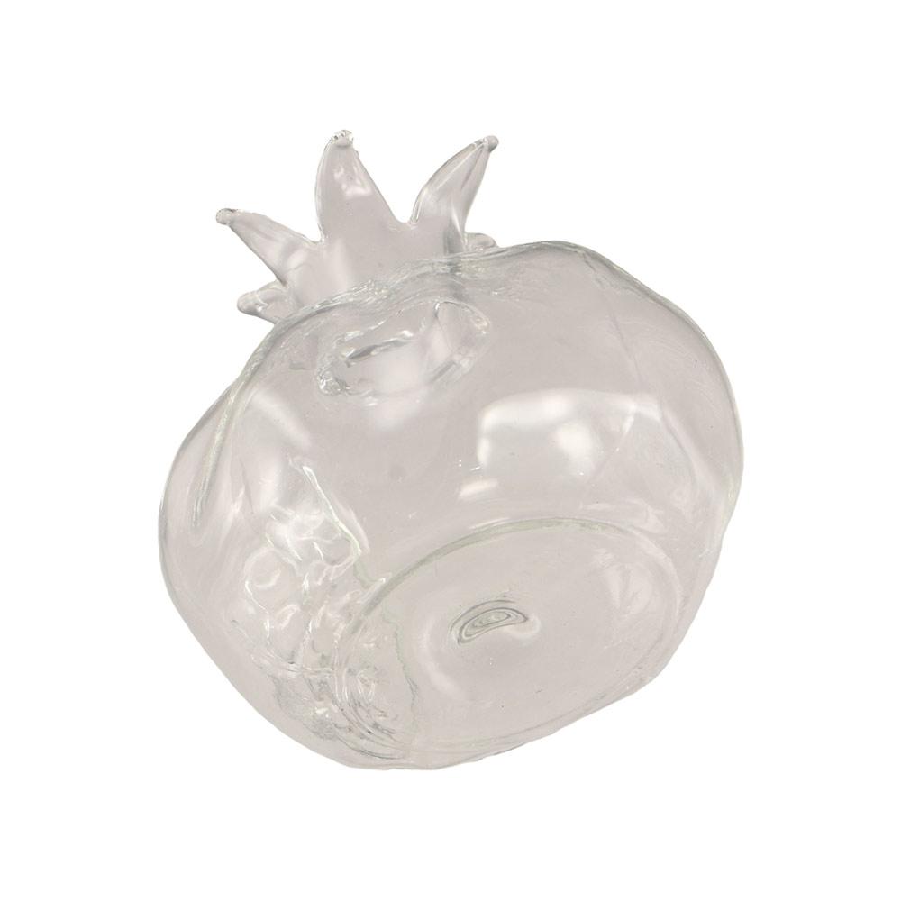 Red Pomegranate Glass Vase Pomegranate Fruit Vase Mini Hydroponic Flower Vase  Home Decor