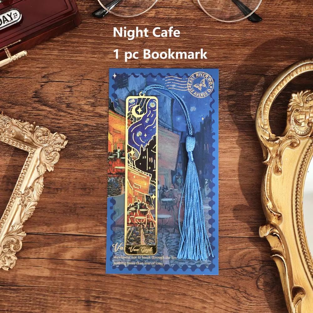 1 шт., металлическая закладка в стиле ретро с цветочным рисунком, полая бронзовая закладка с кисточкой для книжного клуба, писатели, любители книг, студенты