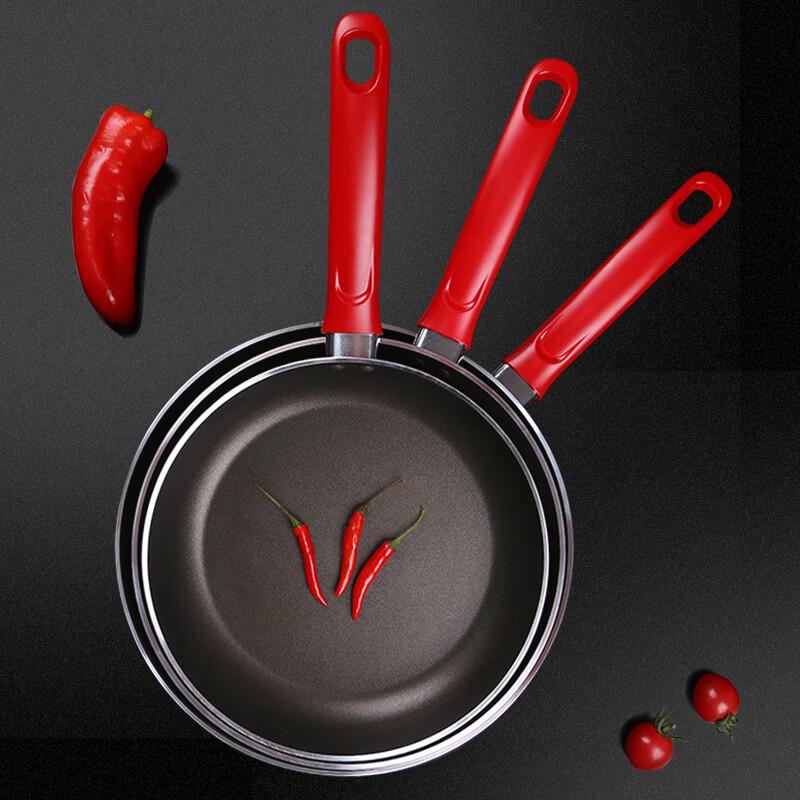 ASD G8224E 24cm Fine Iron Non-Stick Flat-Bottom Frying Pan