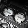 2Pcs Touch Light Up Car Cup Pad Water LED Atmosphere Lamp Coaster For Jeep Grand Cherokee Wrangler Gladiator Compass Valve Stem MWGHF1