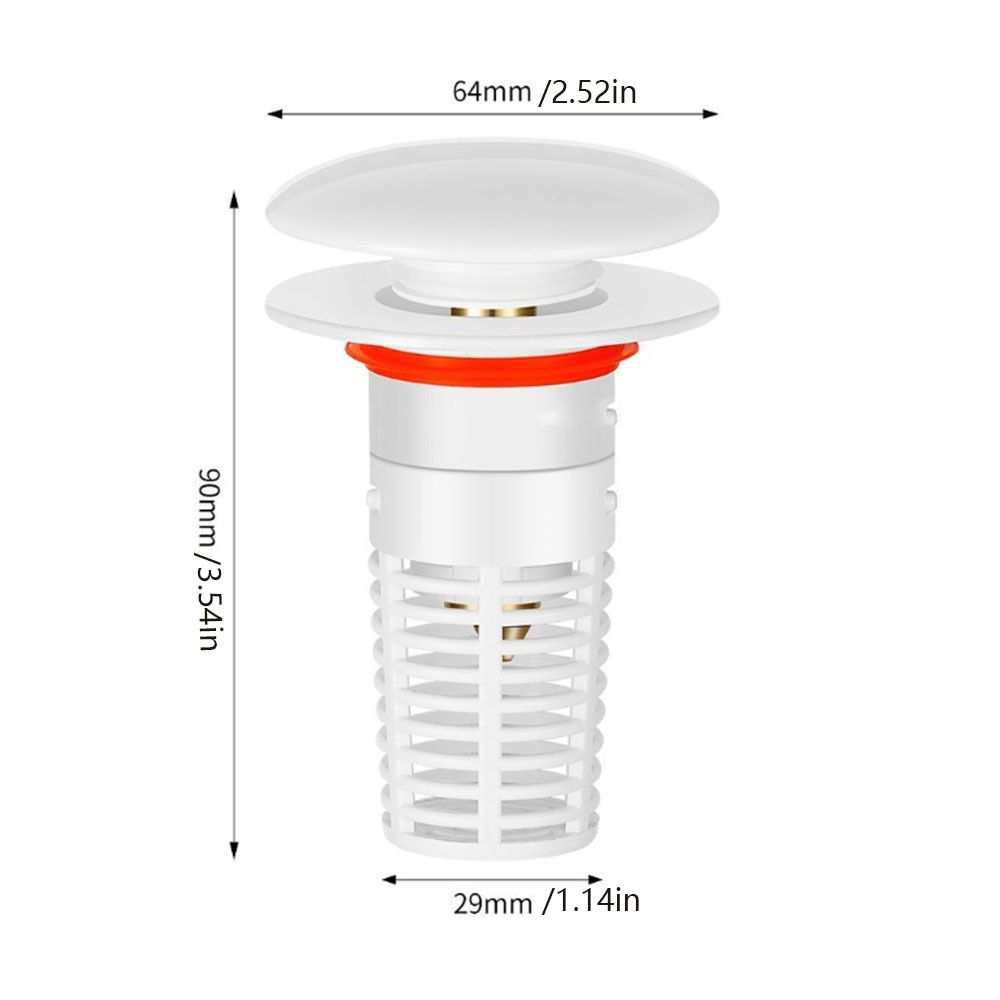 Rapid Drainage Pop-Up Bounce Core No Overflow Sink Drain Plug Wash Basin Drain Filter  Shower